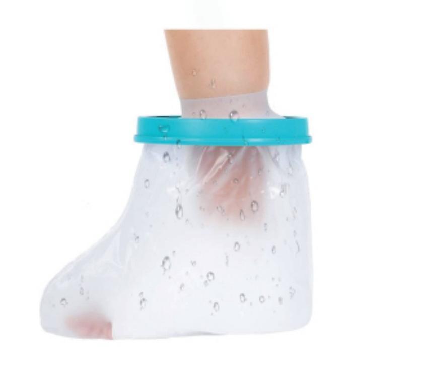 Phwj Shower Protection Foot Bandage Anti-slip Reusable Waterproof Protection Plaster Protects The Feet During Bathing (children's Feet)