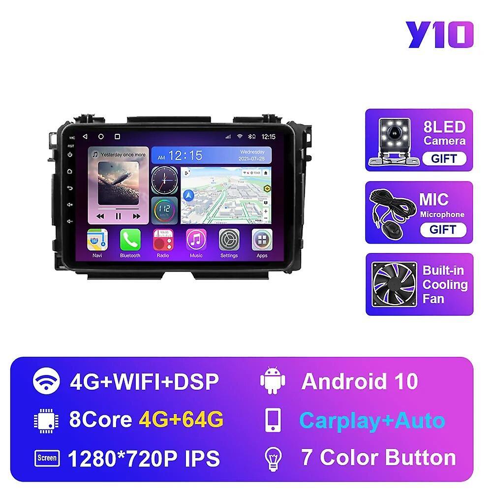 Aintier For Honda Vezel Hrv Xrv 2015 - 2017 Autoradio Car Radio Andriod Dsp Mulitimedia Host Stero Dvd Player Navigation Gps Y10 4G 64G