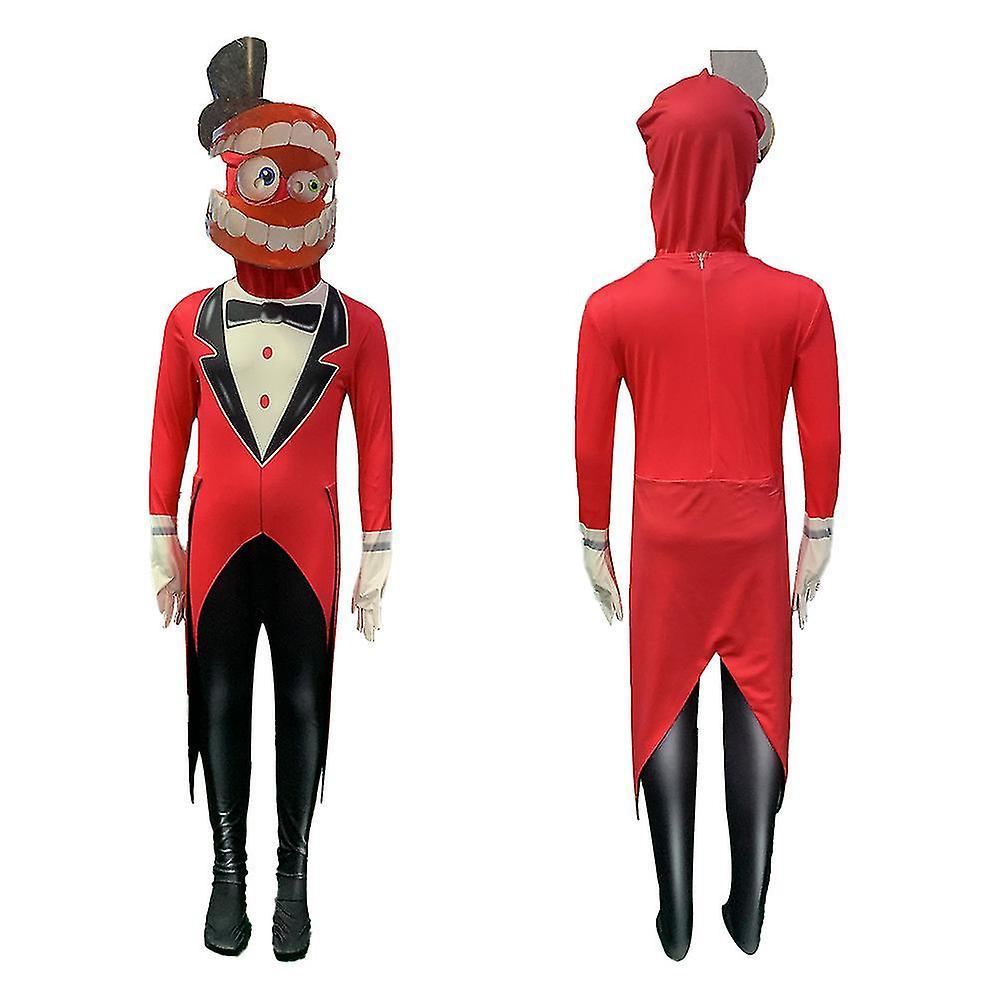 Jxlgv The Amazing Digital Circus Cosplay Costume Playsuit Jumpsuit Full Set Caine 5-6 Years