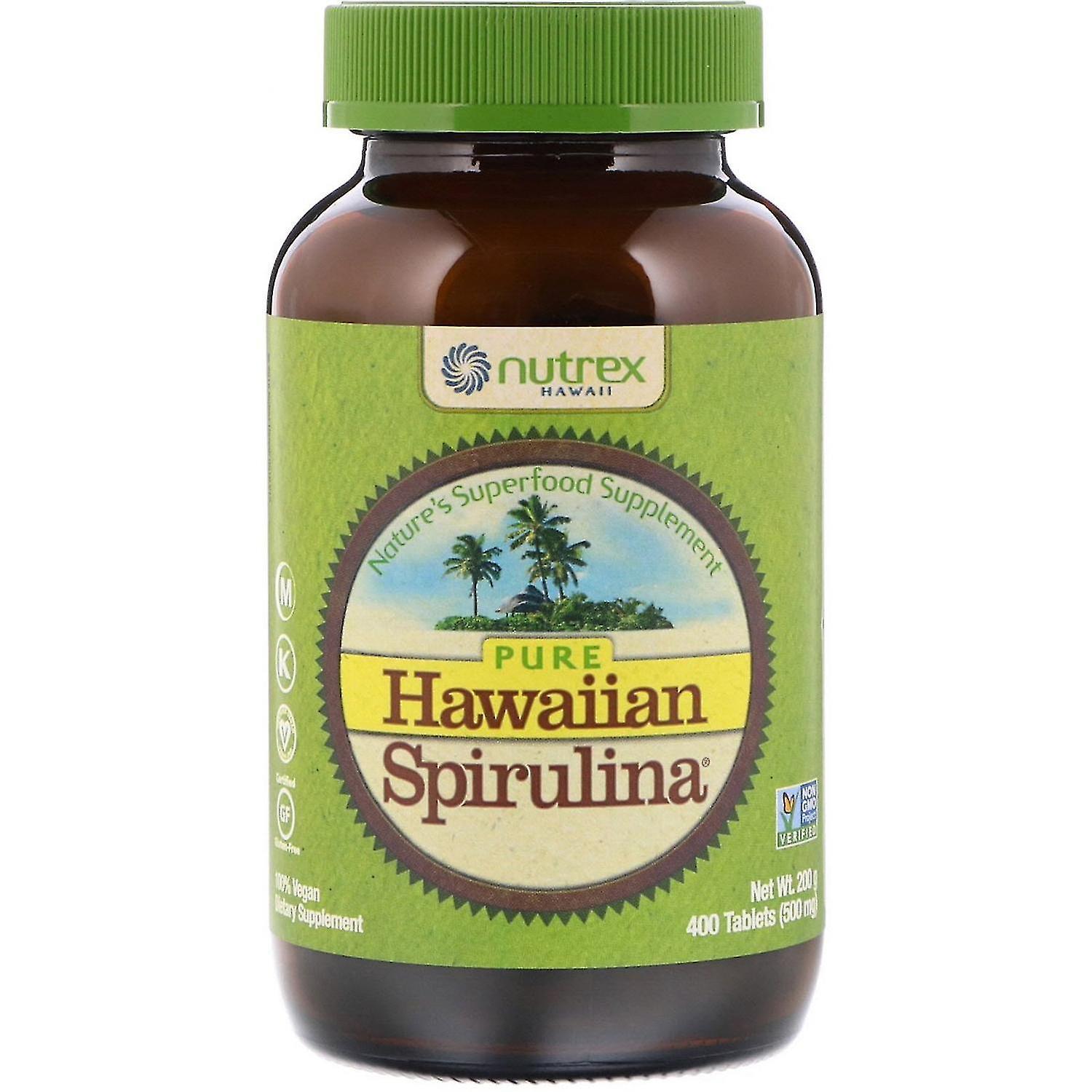 Nutrex Hawaii, Pure Hawaiian Spirulina, 500 mg, 400 Tablets