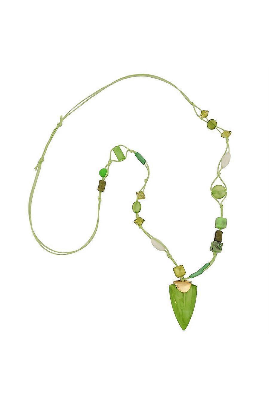 Grace Of Sweden Necklace Green Beads - Gl01143