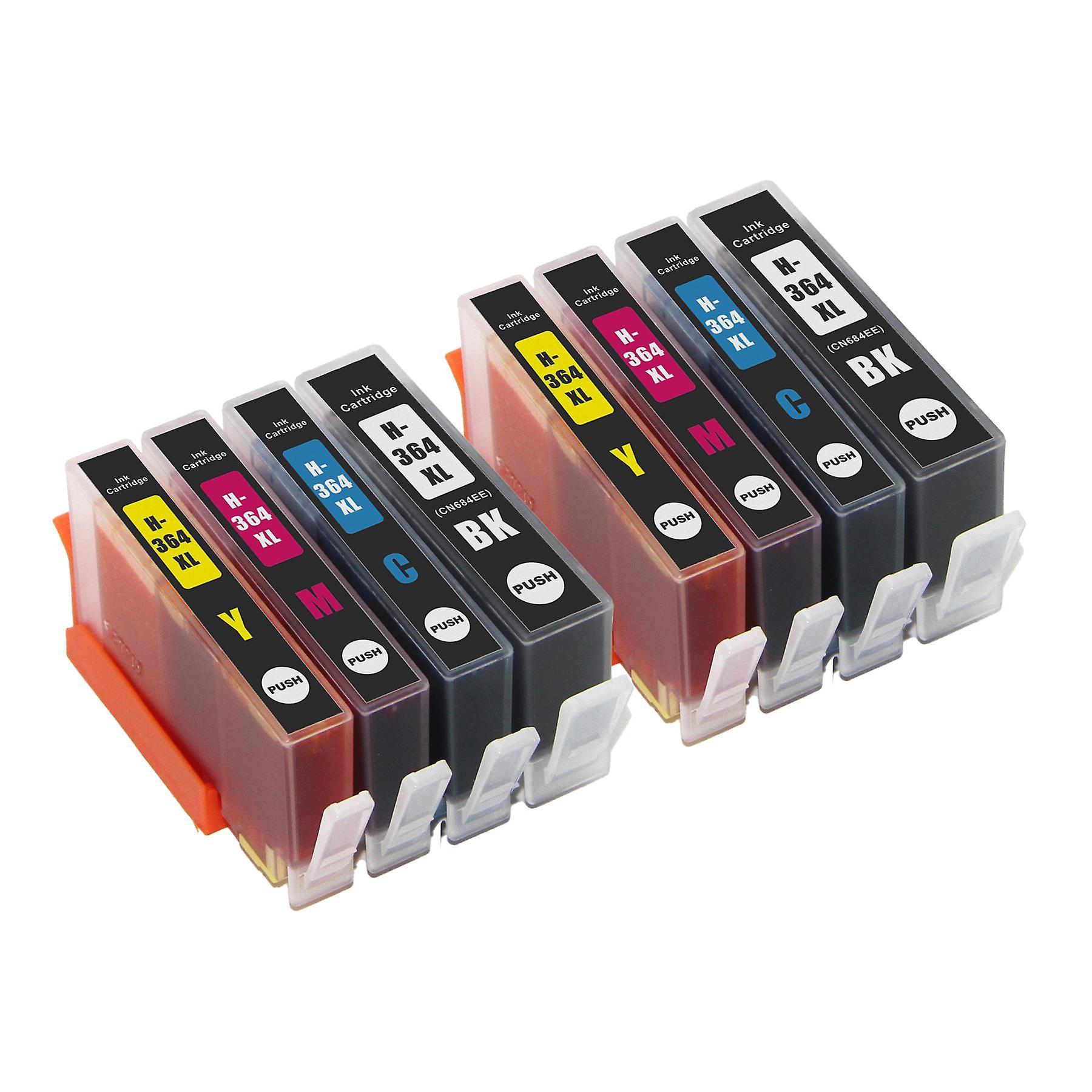 Go Inks 2 Compatible Sets of 4 HP 364 (HP364XL) Printer Ink Cartridges Black/Cyan/Magenta