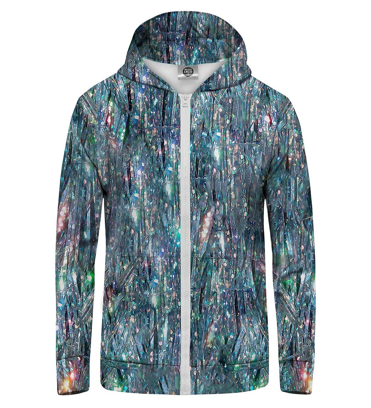 Mr Gugu & Miss Go Mr. GUGU & Miss GO Hologram 2 Hoodie Kangaroo Zip Up blue M