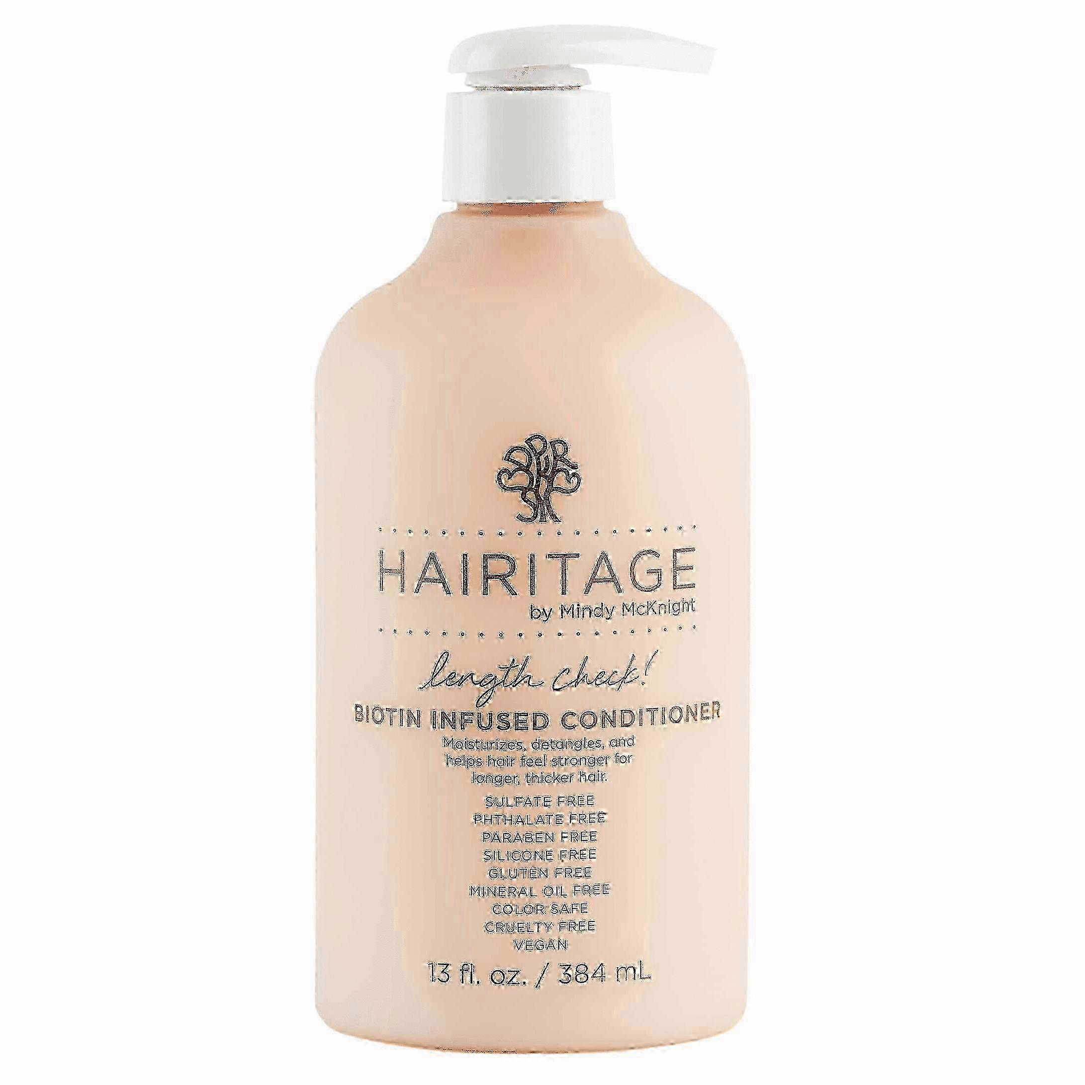 Hairitage Length Check! Biotin Infused Intensive Treatment Hair Conditioner, 13 Oz