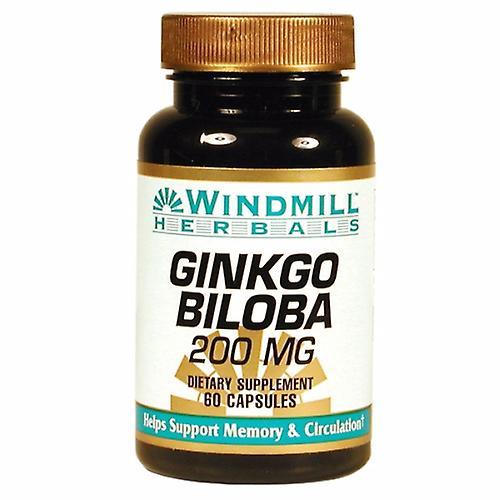 Windmill Health Ginkgo Biloba,200 mg ,60 Caps (Pack of 1)