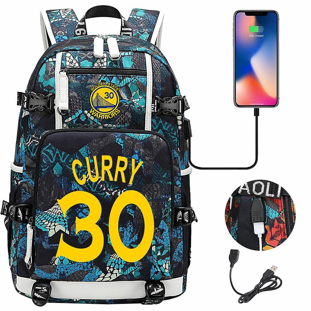 DUqi Curry 30 USB Headphones - Basketball Star Youth Student School Bag for Men and Women - Leisure Travel Backpack 7