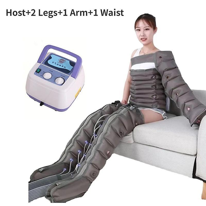 Jelivey 4 Cavity Air Compression Leg Massager Electric Airbag Massage Promote Blood Circulation Salon SPA lymphatic Drainage Device host arm leg wa...