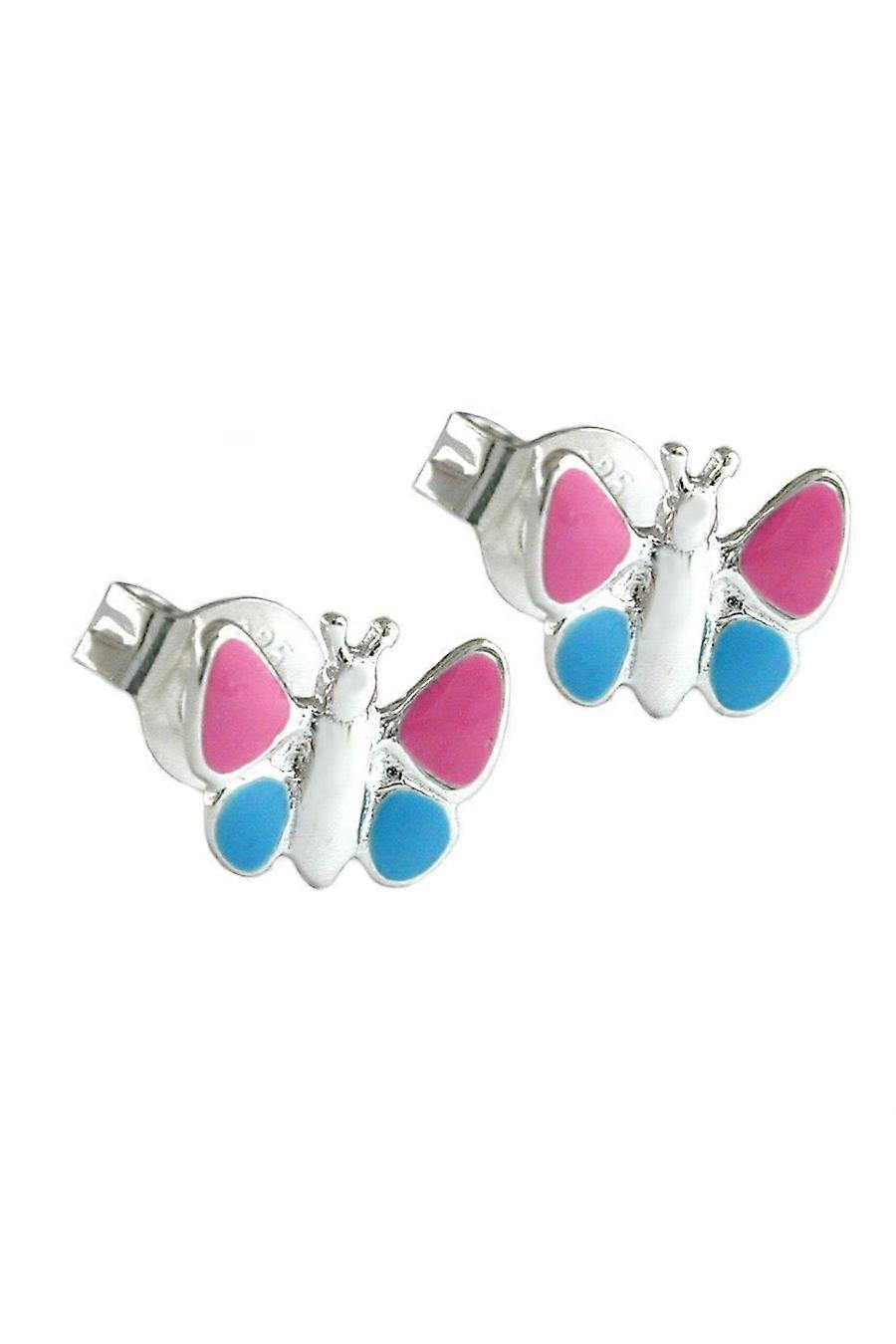 Gallay Earrings Pink Butterflies Silver 925 - Gl92366