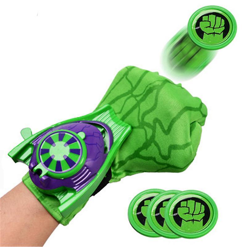 Darmowade Hulk Gloves Shooter Cosplay Glove Launcher Funny Toy For Role-play Dress Up