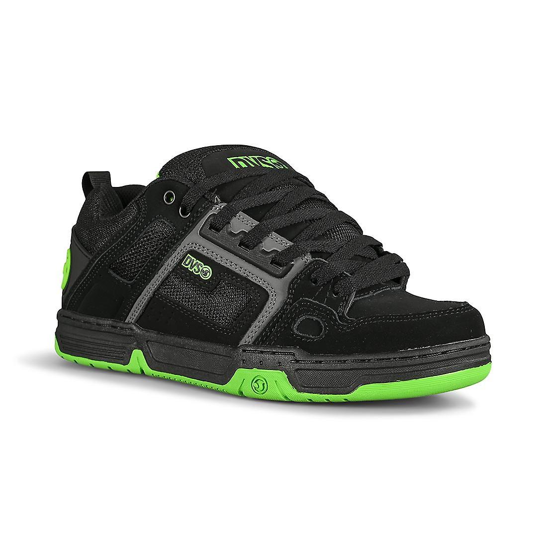 DVS Comanche Skate Shoes - Black/Charcoal/Lime UK 8.5 / EU 43