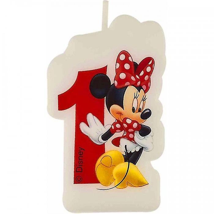 Cafe Minnie Mouse 1st Birthday Candle