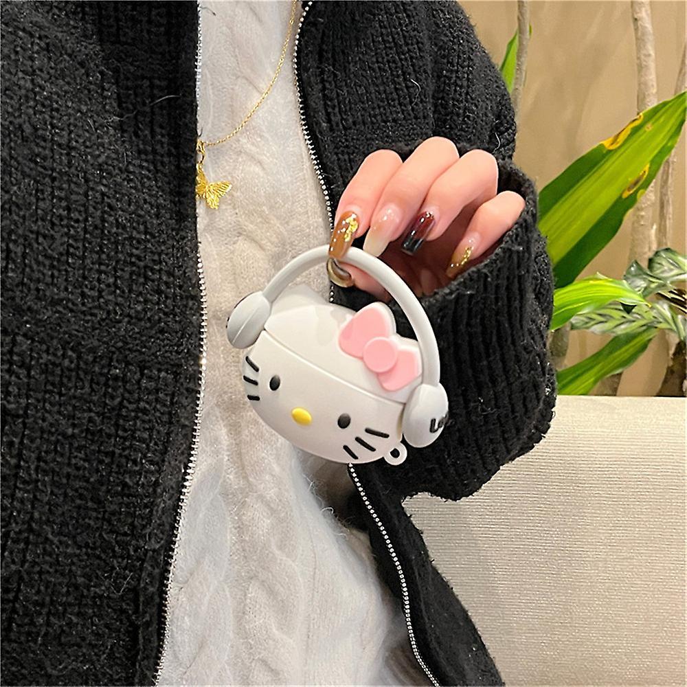 Sevenday 3D Hello Kitty Funny Earphones Case Cover for Airpods 1/2 Pro/Pro 2nd 3, Shockproof Protective Skin Case Cover For airpods pro or pro2