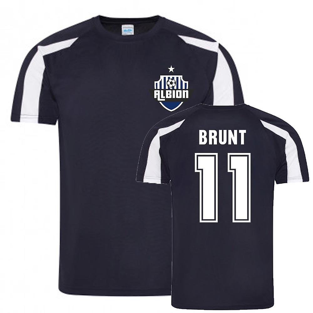 UKSoccerShop Chris Brunt West Brom Sports Training Jersey (Navy) XL (45-48 inch)