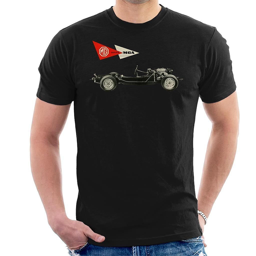 MG MGA Series British Motor Heritage Men's T-Shirt Black Small