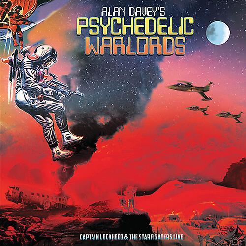 Purple Pyramid Alan Davey's Psychedelic Warlords - Captain Lockheed And The Starfighters Live!  [VINYL LP] Colored Vinyl, Ltd Ed, Yellow USA import