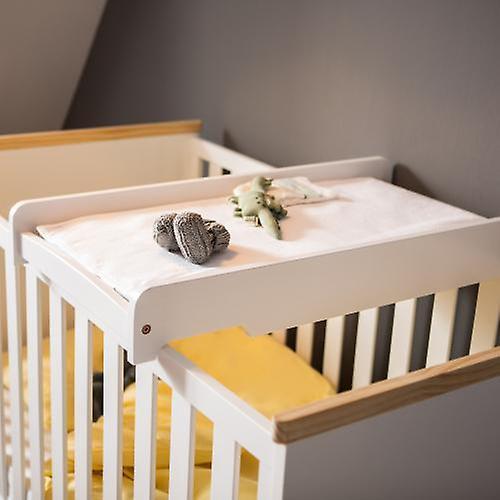 Puckdaddy wrapboard Mika 87x44.5 cm wooden wrap attachment in white can be applied for the baby cot