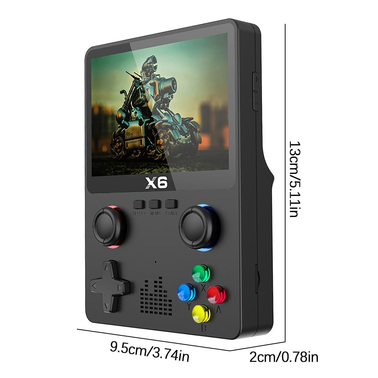 unbrand New X6 Game Console HD Handheld Game Console Arcade Emula Black