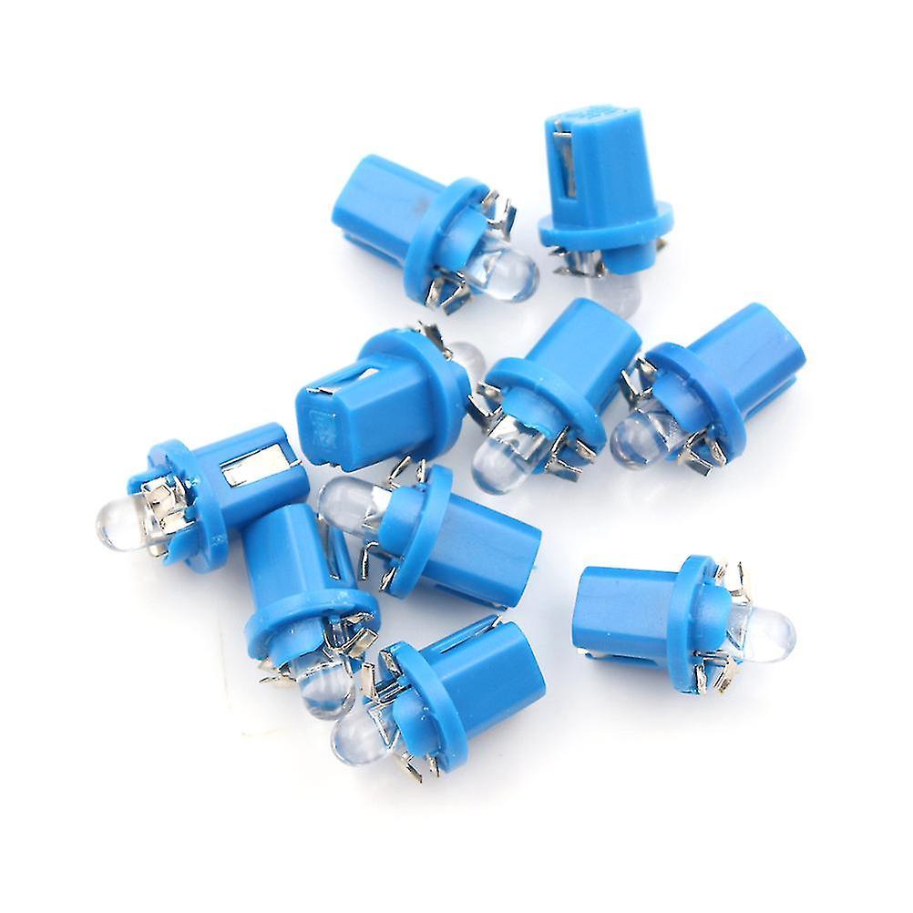 Treingi New 10x Ampoule Led Compteur Tableau De Bord B8-5d B8.5d T5 Support Blanc Tuning 12v blue