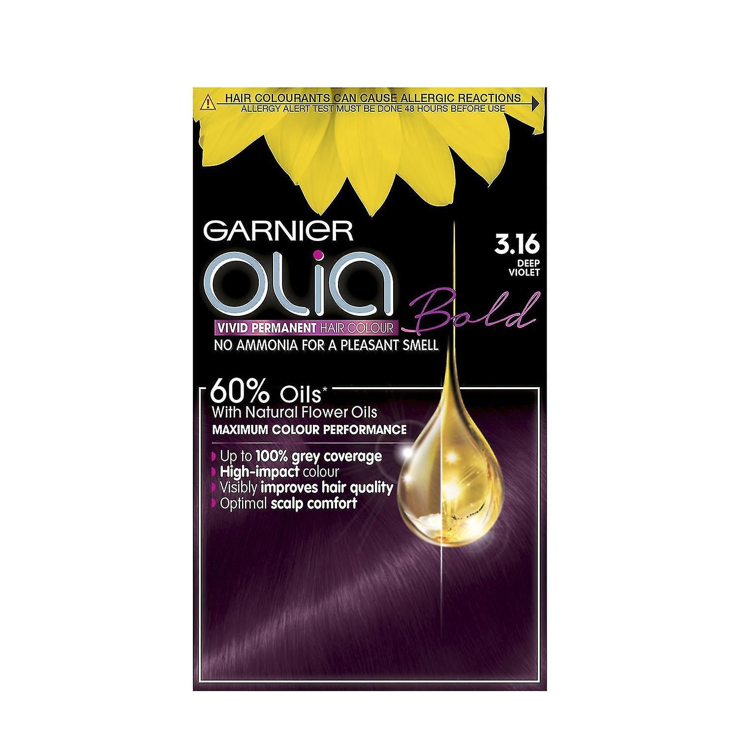 AIR Garnier Olia Bold 3.16 Deep Violet No Ammonia Permanent Hair Dye