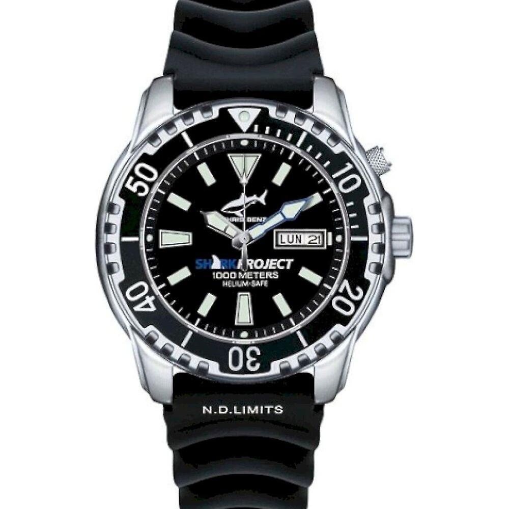 CHRIS BENZ - Diver Watch - DEEP 1000M SHARKPROJECT EDITION - CB-1000-SP-KBS