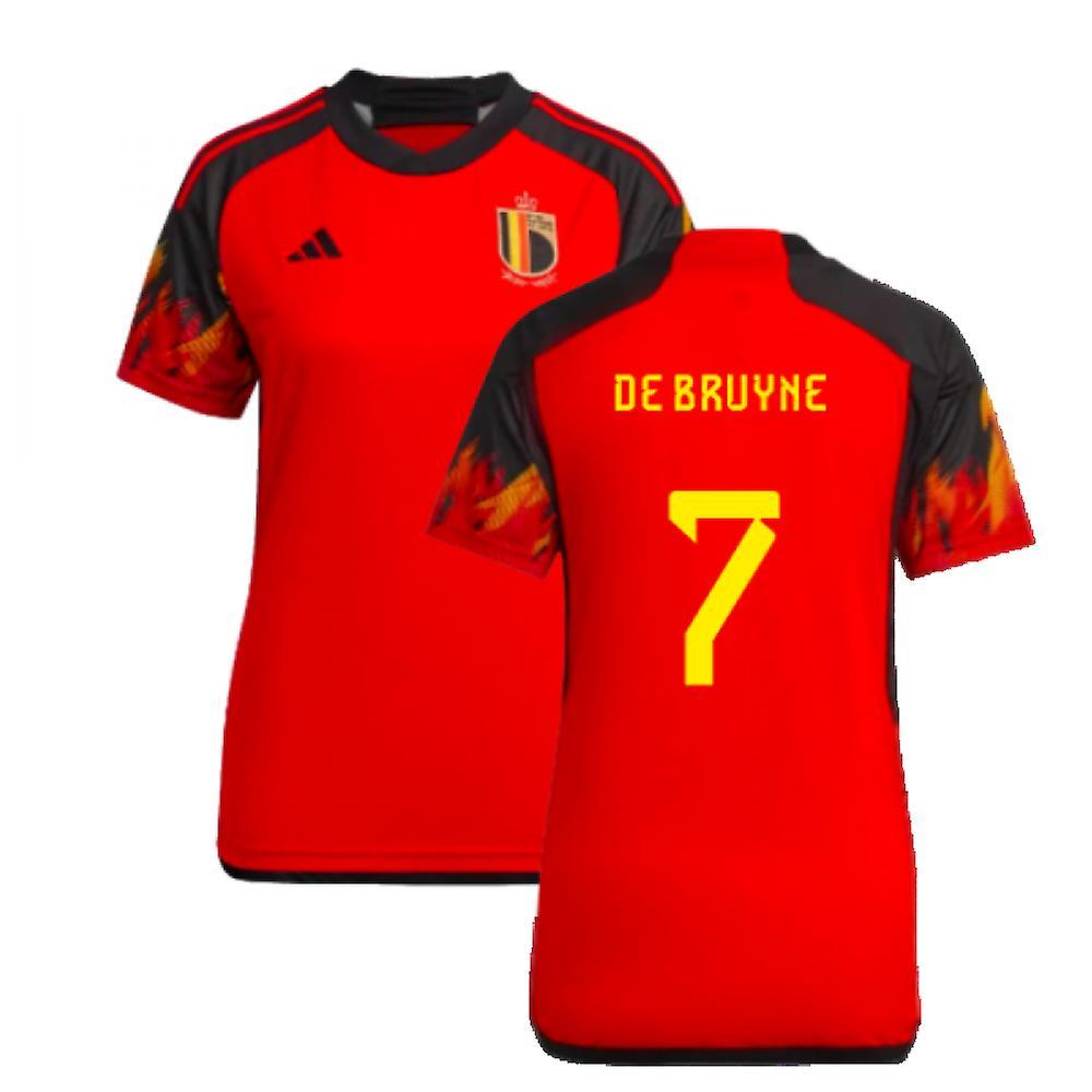 Adidas 2022-2023 Belgium Home Shirt (Ladies) (De Bruyne 7) Red Size 16 XL