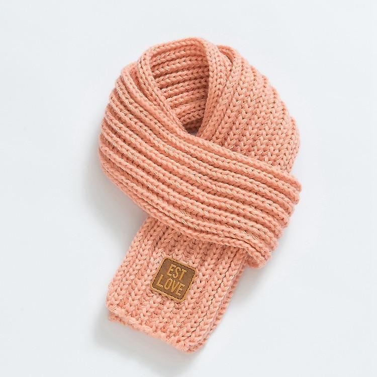 Slowmoose Winter Warm, Knitted-unisex Baby Scarf Peach