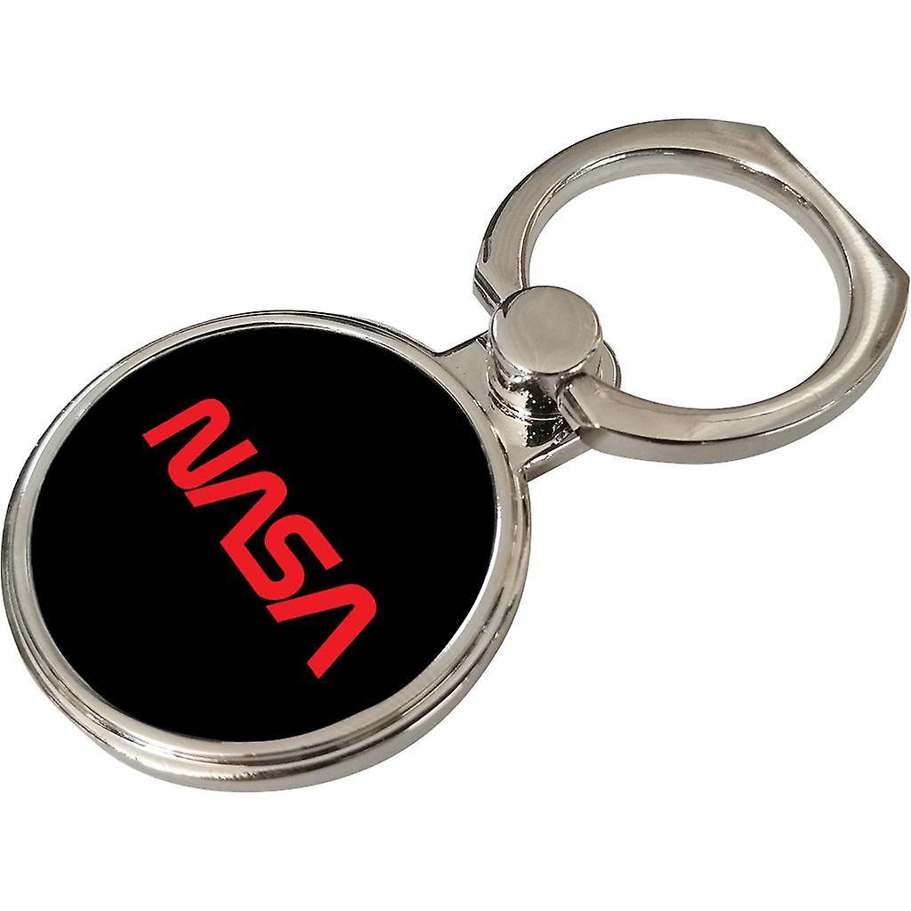 NASA Logo 1975-1992 Phone Ring Black 3.5cm x 4.5cm