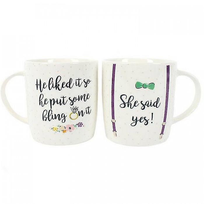 She Said Yes! China Mug Set