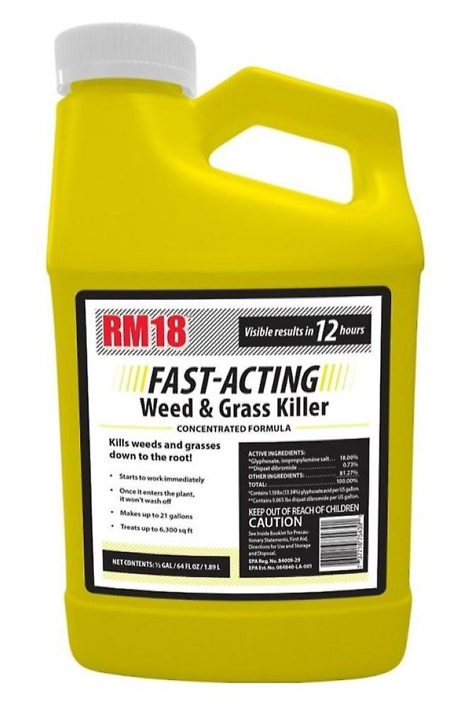 RM18 75439 Fast-Acting Grass and Weed Killer Concentrated Formula, 64 oz.