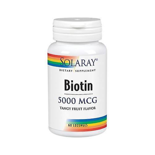 Solaray Biotin, 5, 000 mcg, 60 Lozenges (Pack of 1)