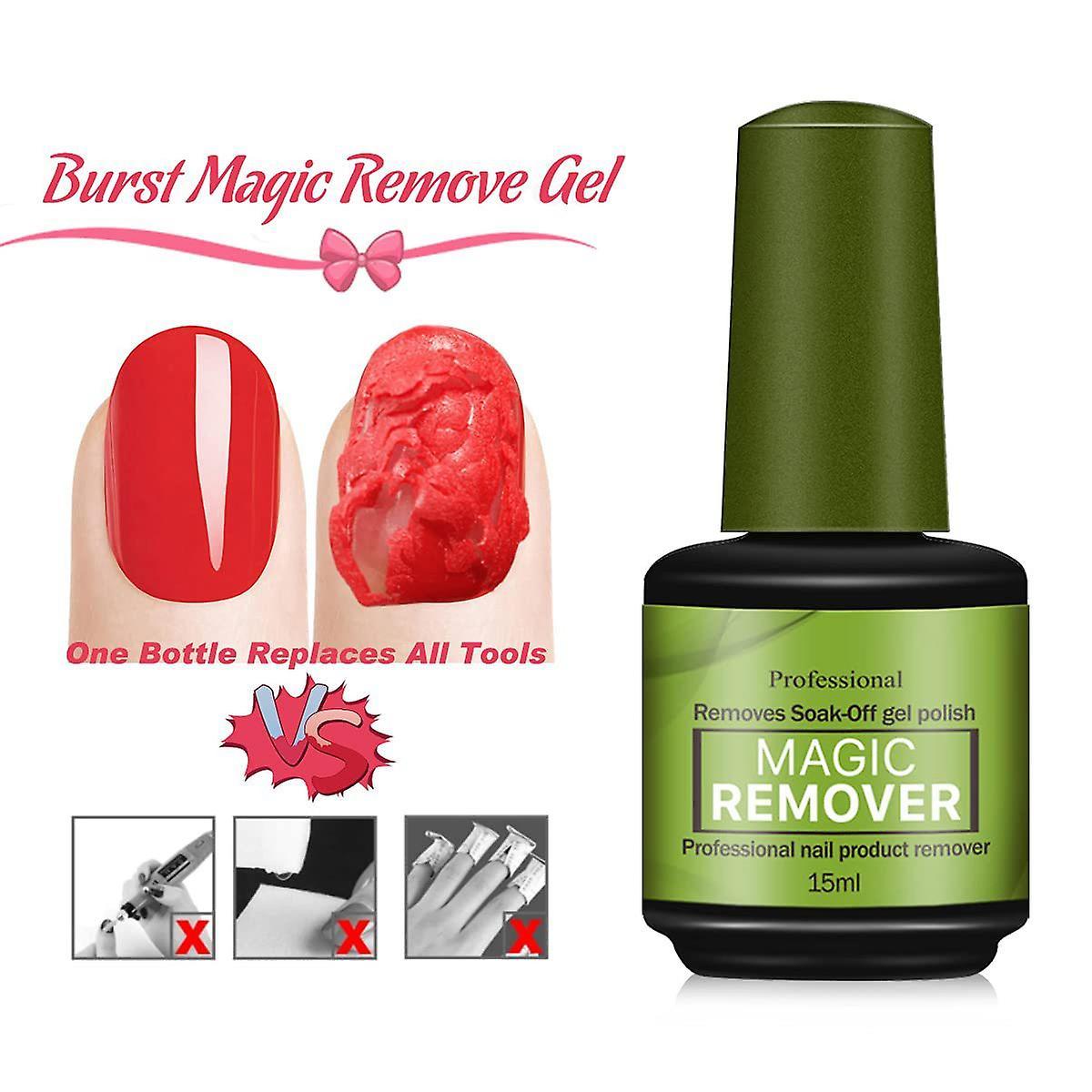 Flye Gel Nail Polish Remover, Nail Polish Remover, In 3 Mins Quickly Removes Soak-off Gel Polish Art Nail Lacquer ,nail Polish Remover Easily And Q...