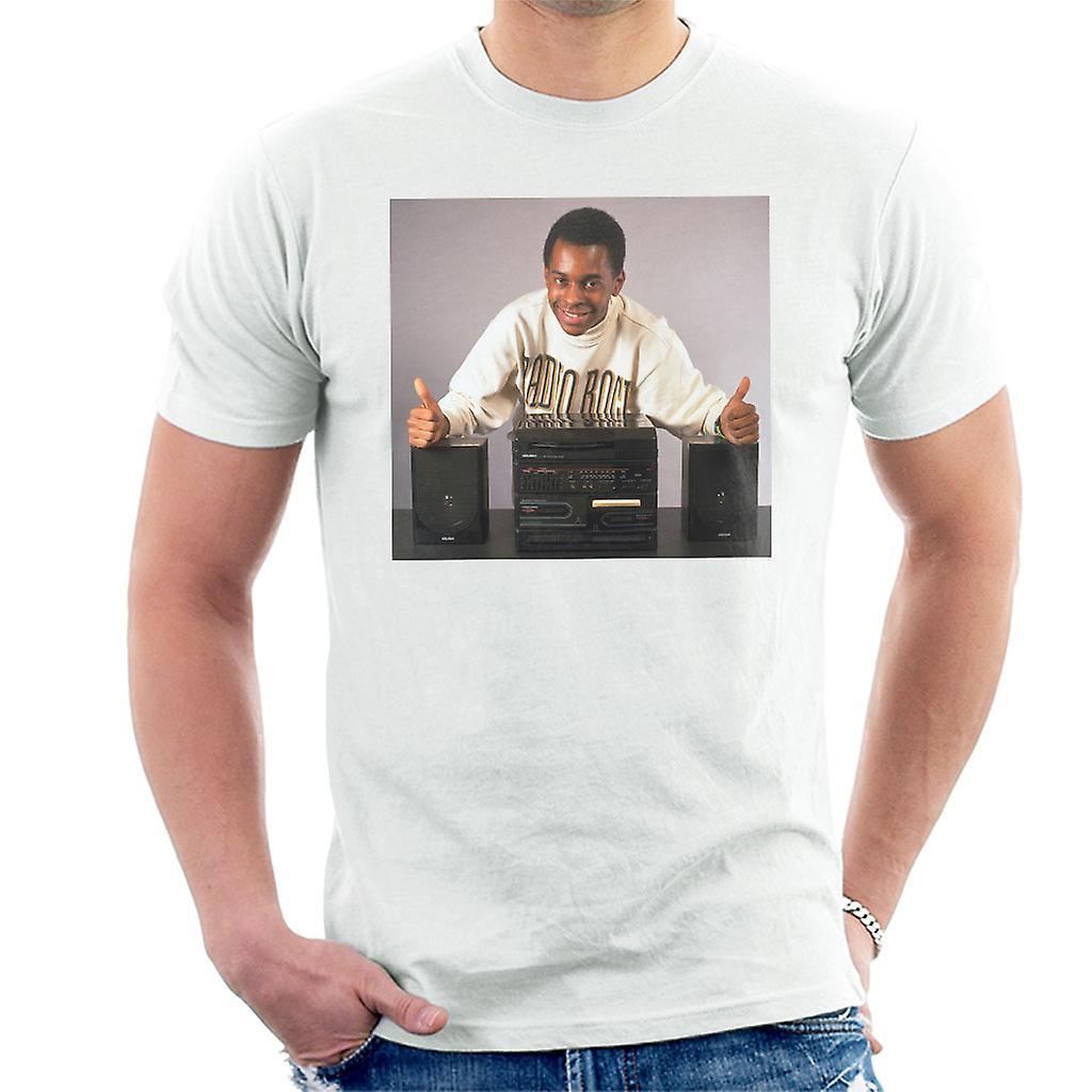 TV Times Andi Peters With A HiFi Thumbs Up Men's T-Shirt White Medium