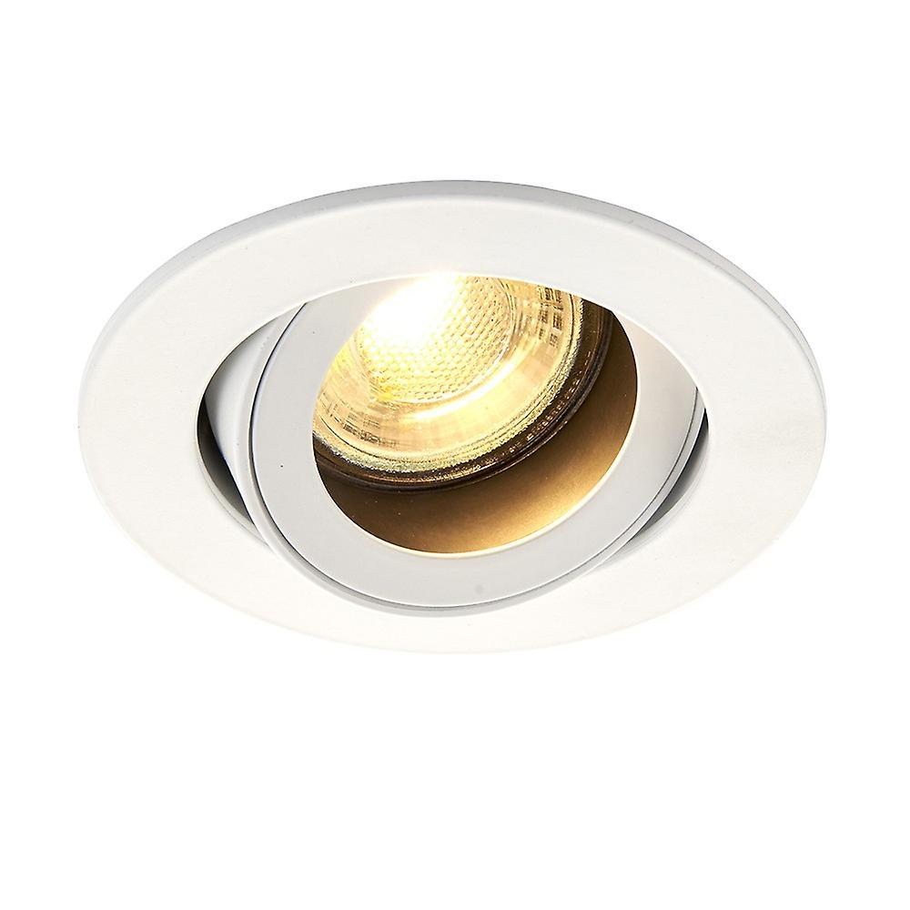 Saxby Lighting (Poole) Cast Recessed Downlight Tilt 50W Matt White Paint