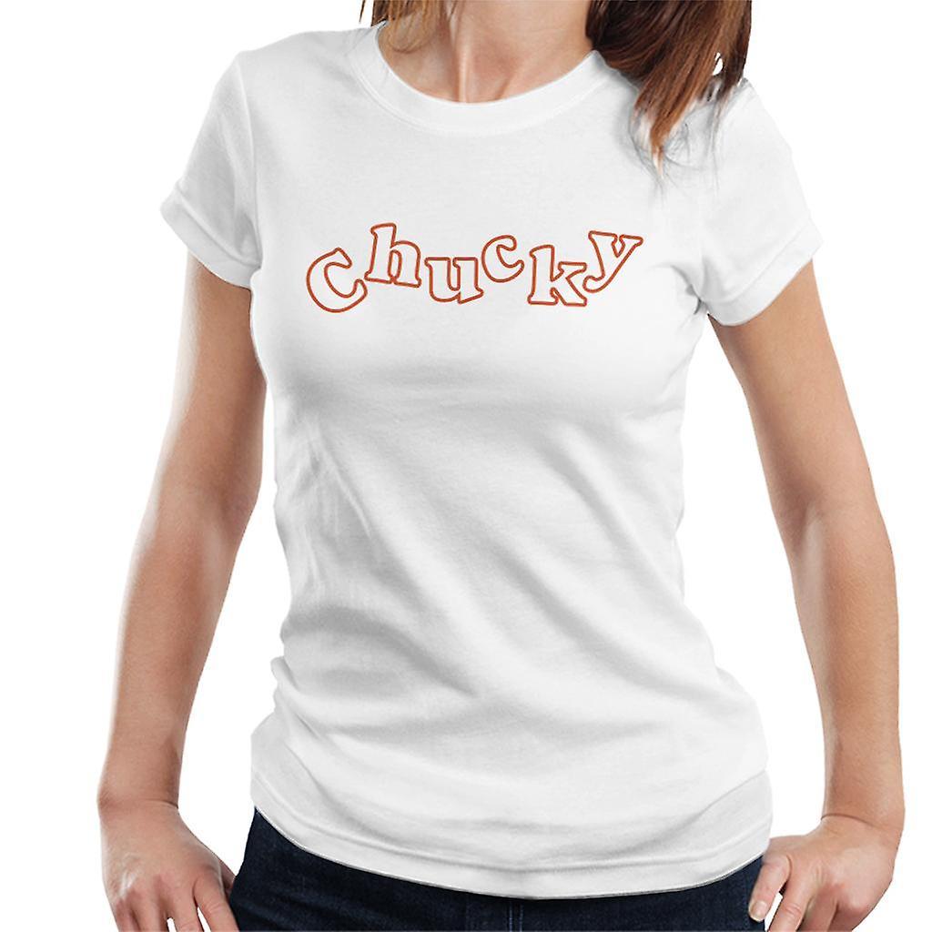 Chucky Playful Font Women's T-Shirt White XX-Large