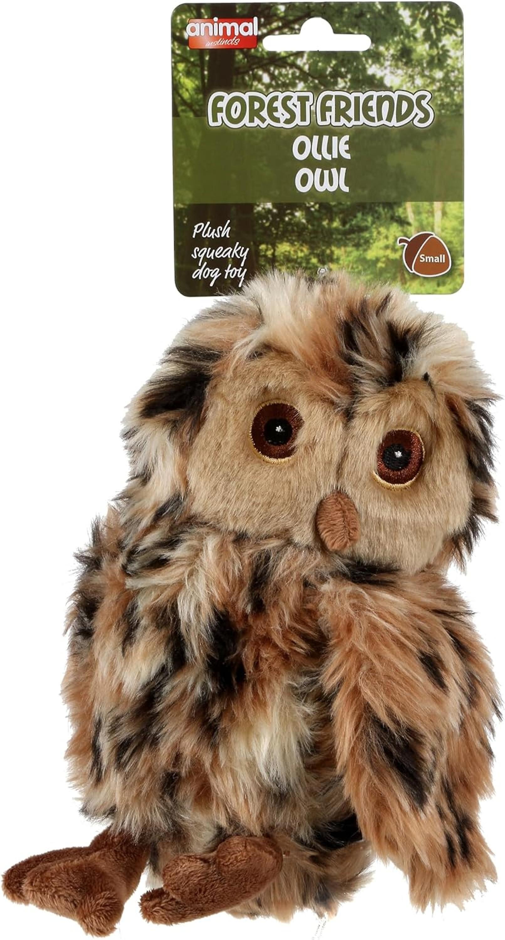 Animal Instincts Forest Friends Ollie Owl Small Dog Toy