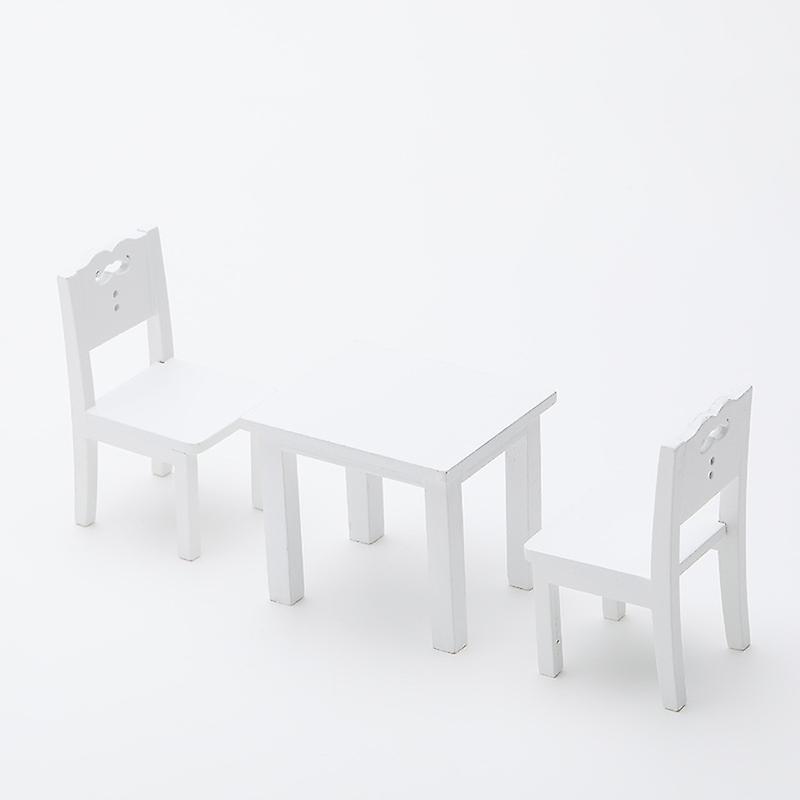 Get It 3 Pcs Kids Table Chair Simulation Furniture Mini Chair Toy Children Desk Chair Set Furniture Model Chair Model Toy-Christmas gift white