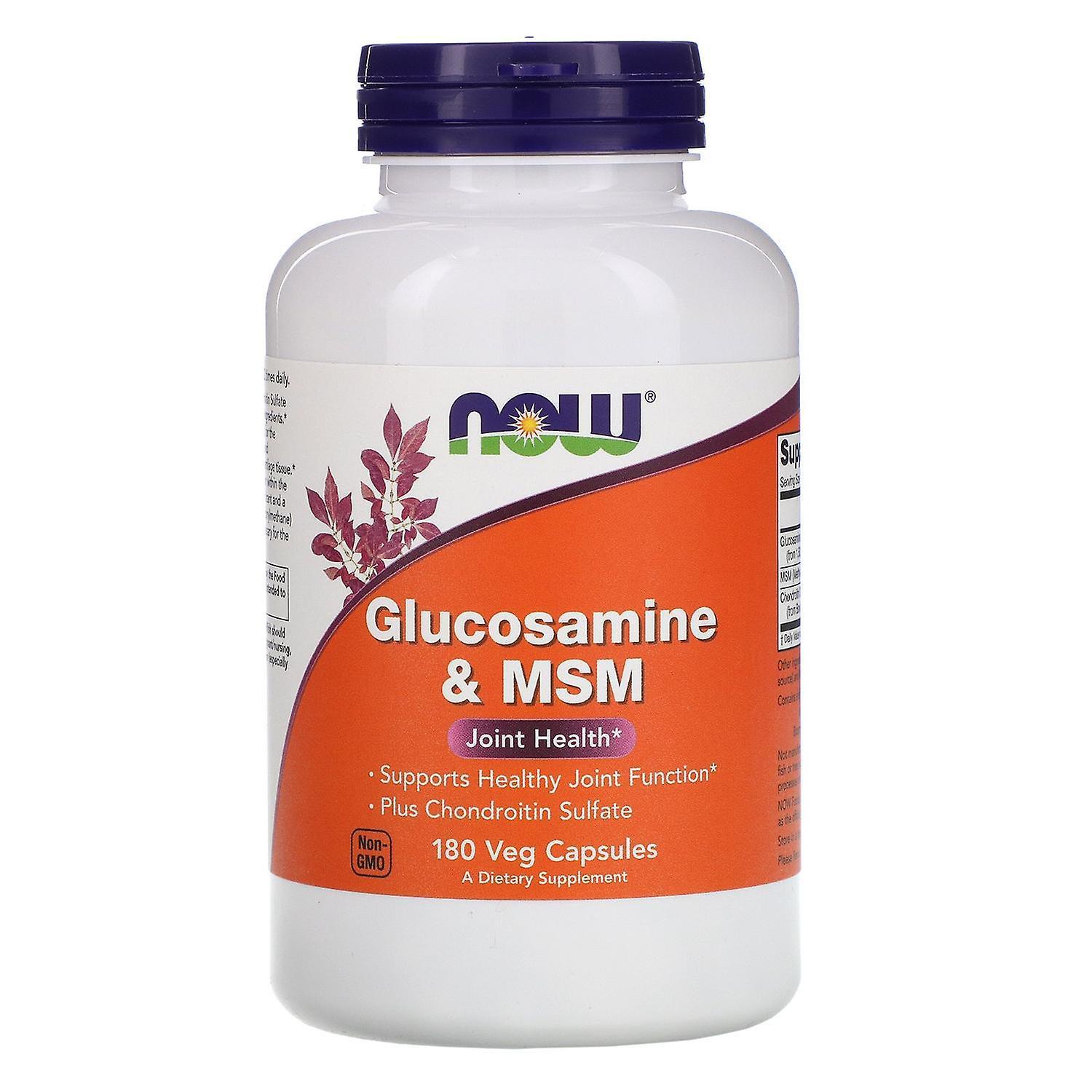 Now Foods, Glucosamine & MSM, 180 Veg Capsules