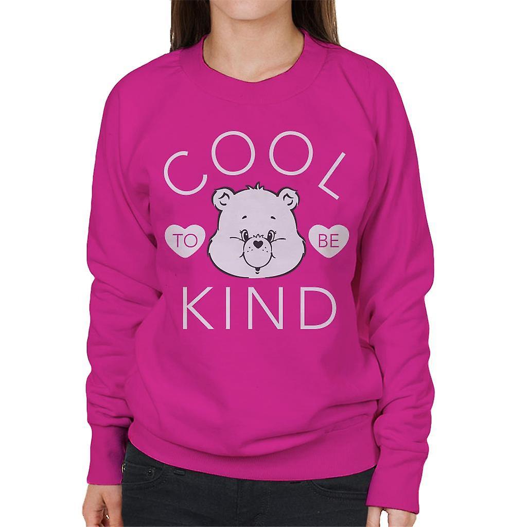 Care Bears Tenderheart Bear Cool To Be Kind Women's Sweatshirt Hot Pink Large