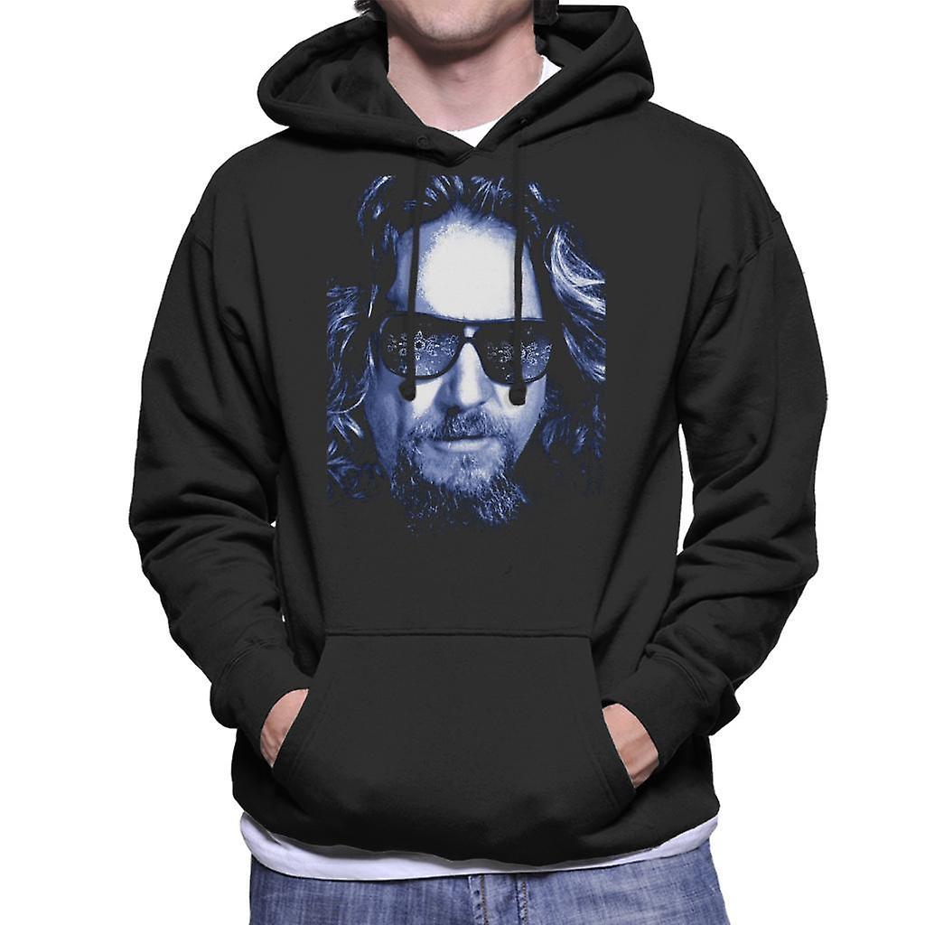 The Big Lebowski The Dude Face Cold Filter Men's Hooded Sweatshirt Black Large