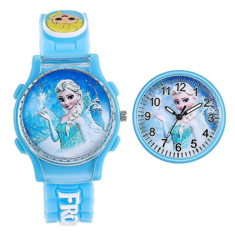 Princess Wrist Watch Frozen Flip Watches With Adjustable Strap Gifts For Kids Girls -ACGIV C