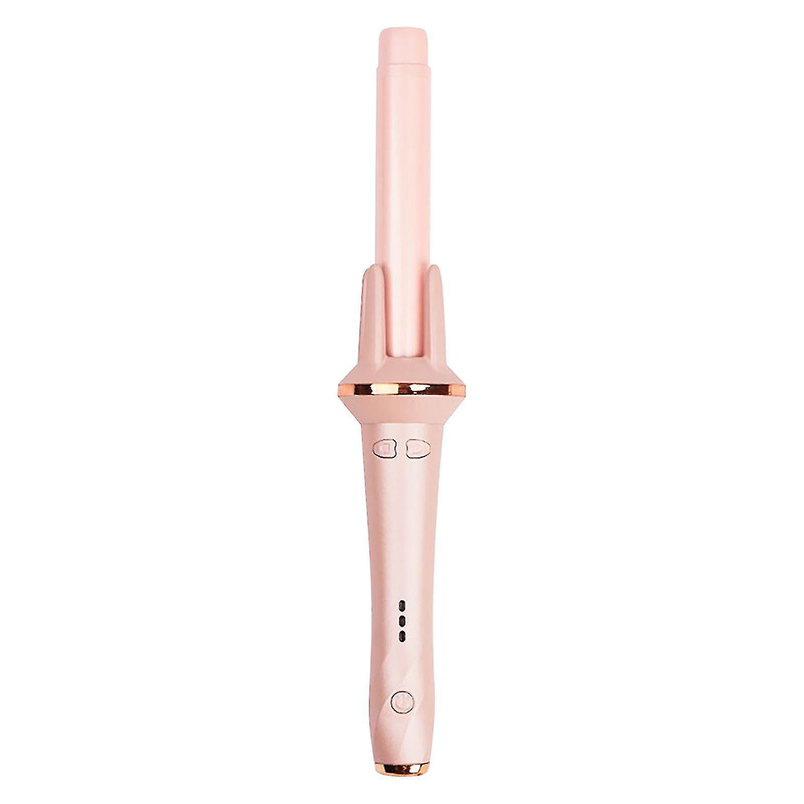 Generic Fully Automatic Curling Iron Artifact Electric Rotation Does Not Hurt Hair Perm Automatic Rotating Curling Iron Pink