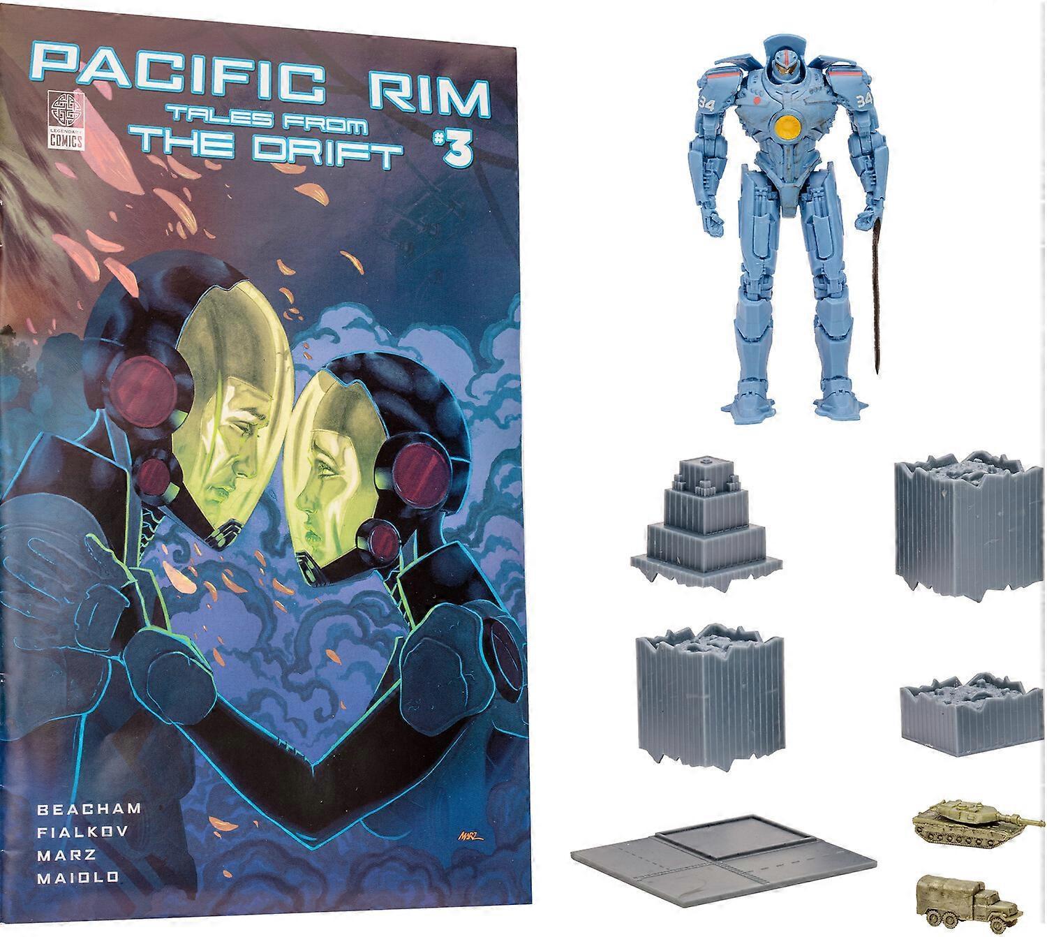 McFarlane Toys McFarlane - Pacific Rim - 4" Gipsy Danger (Jaeger) Figure Playset & Comic  [COLLECTABLES] Action Figure USA import