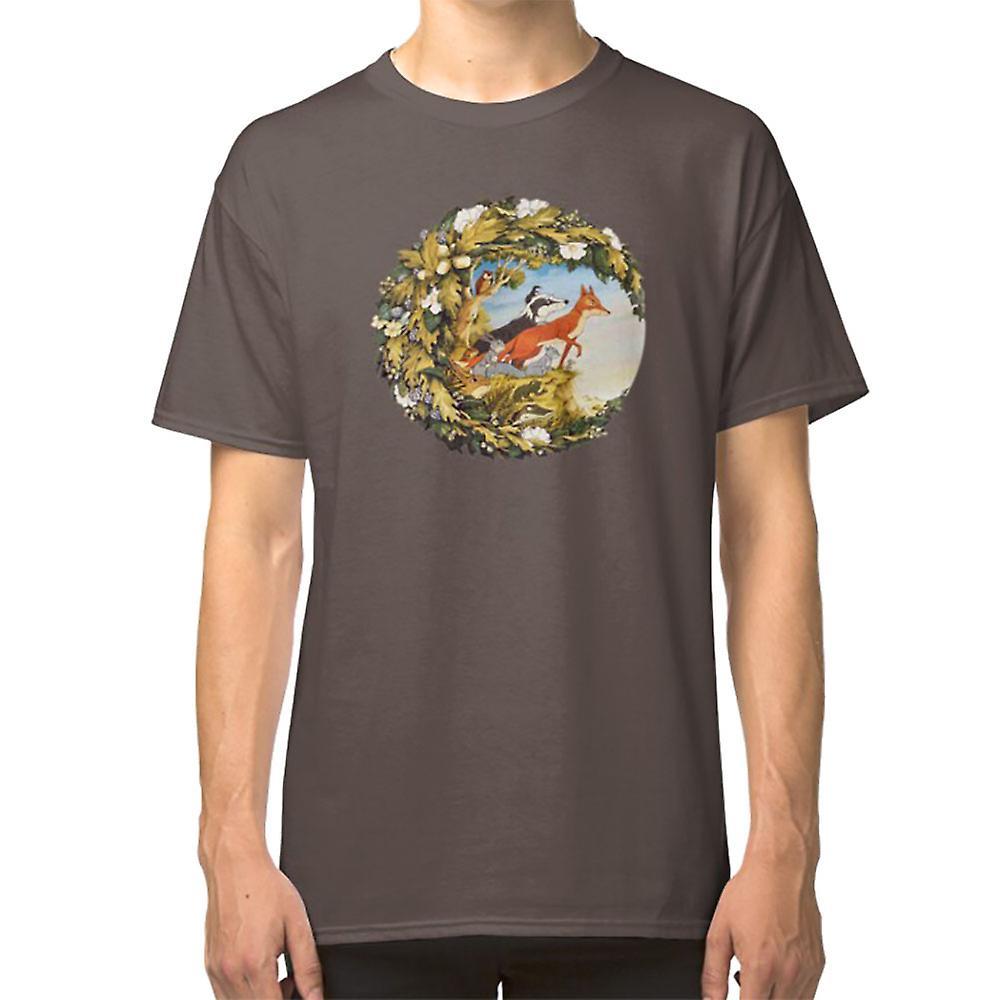 RockShark Animals Of Farthing Wood Classic Design T-shirt darkgrey L