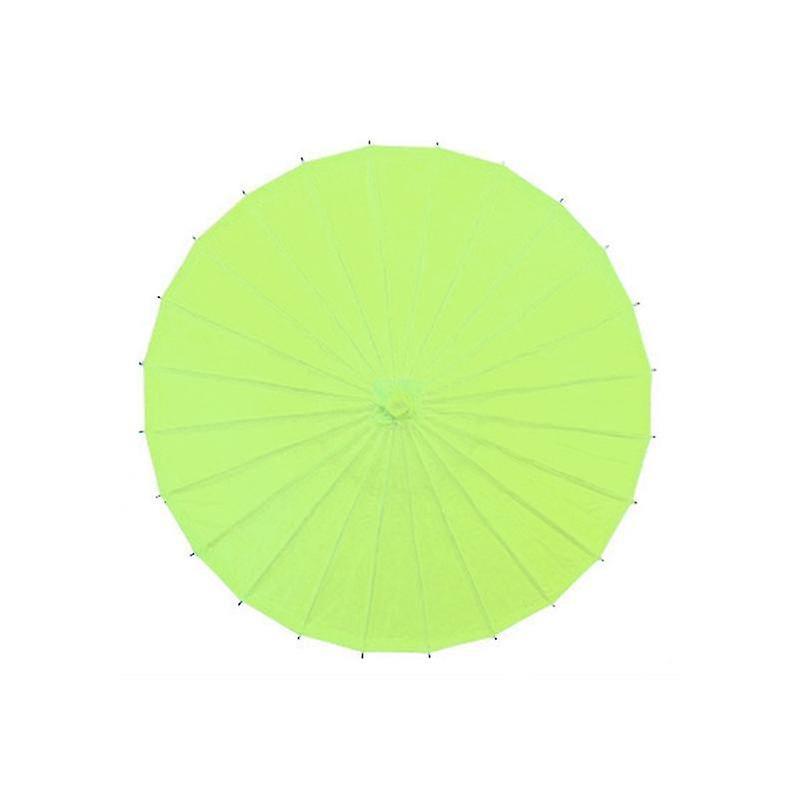 Yuntianzun Chinese Vintage Diy Blank Paper Umbrella Decor Photo Shoots Parasol Dance Props Qinhai Green 30cm