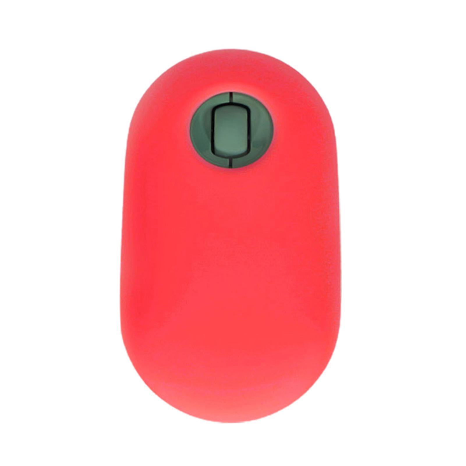 Fiauli Anti-falling Shockproof Soft Pebble Shape Mouse Protective Cover for Logitech Red