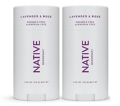 Native Lavender & Rose Deodorant 2 pack