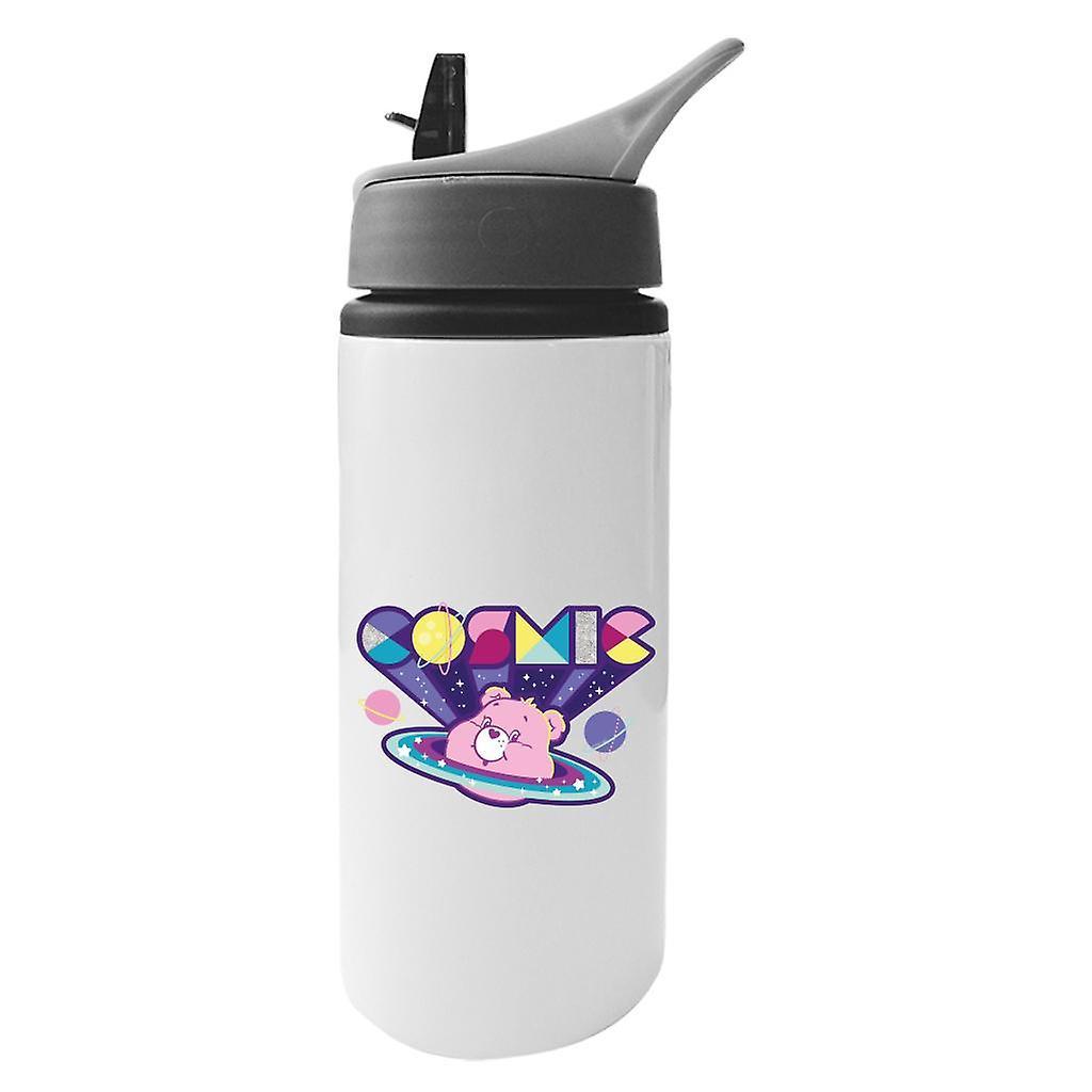 Care Bears Cosmic Space Aluminium Water Bottle With Straw White 625ml