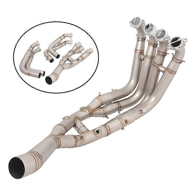 Loerss For BMW S1000RR 2019-2022 S1000R 2021 2022 Exhaust System Slip On Motorcycle Headers Pipe Front Connector Tube Titanium Alloy stainless steel