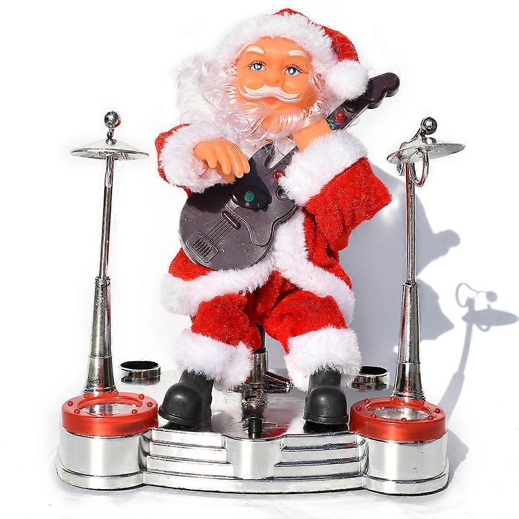 unbrand Santa Claus Blowing Saxophone Electric Christmas Dancing Toy Interactive Toy 1 pcs