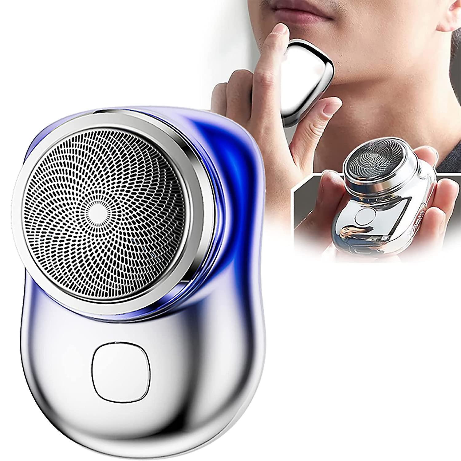 Frusde Mini-shave Portable Electric Shaver, Mini-shave Portable Electric Shaver, Mini Shaver Portable Electric Razor Blue